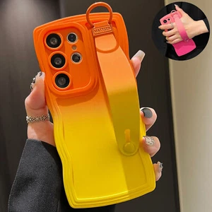 Gradient Color Shockproof Case+Hand Strap For Samsung S25 Ultra/A16 5G/A36 5G - Picture 1 of 15