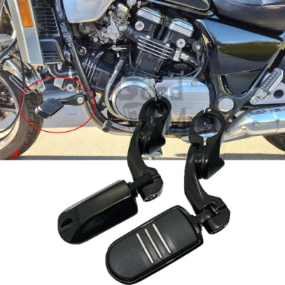 Black Motorcycle 1-1/4" 32mm Highway Foot Pegs Crash Bar For Honda Magna 750 700 Foto 1 de 4