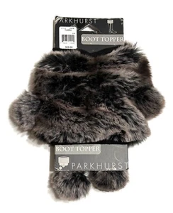 Parkhurst Stiefel Topper Vintage Kunstfell Bommeln Neu auf Karte Tundra Hergestellt in Kanada - Bild 1 von 14