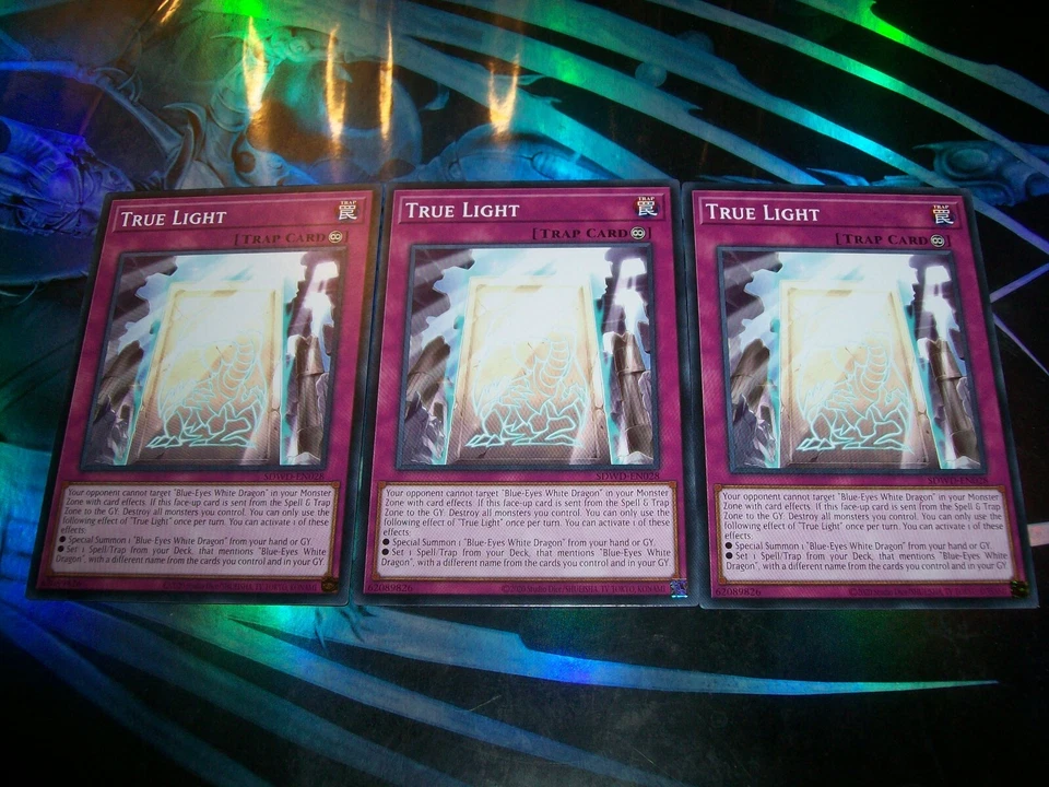 3x True Light 1st Edition Common SDWD-EN028 Yu-Gi-Oh! - Image 1 of 1