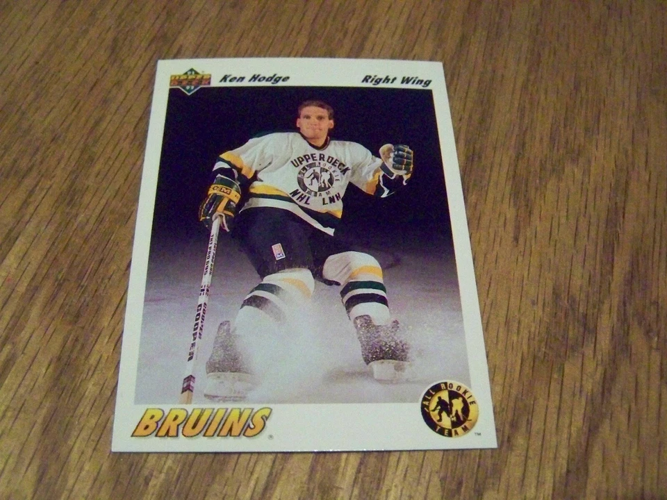 KEN HODGE  ALL ROOKIE TEAM 1992 UPPER DECK HOCKEY CARD #41 - Image 1 of 1