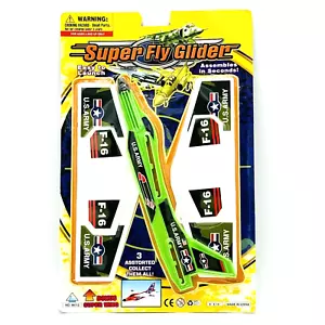 Lighten Quality Toys Vintage Super Fly Glider U.S. Army Collectible Toy Airplane - Picture 1 of 2