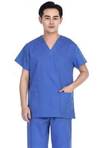 Unisex Pet Grooming Clinic Nursing Clothes Workwear Medical Doctor Work Uniform  - Picture 1 of 12