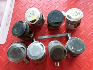 MITSUBISHI SATOH S650G PISTONS AND WRIST PINS USED QTY 8 A103 - Picture 1 of 3