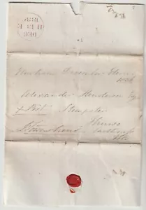 1836 ELMHAM FERRO DI CAVALLO PMK X POST WRAPPER OMAGGIO ALEXr HENDERSON THURSO CAITHNESS - Foto 1 di 2