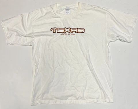 Vintage University of Texas Longhorns Embroidered T-Shirt Size XL Rare Cover