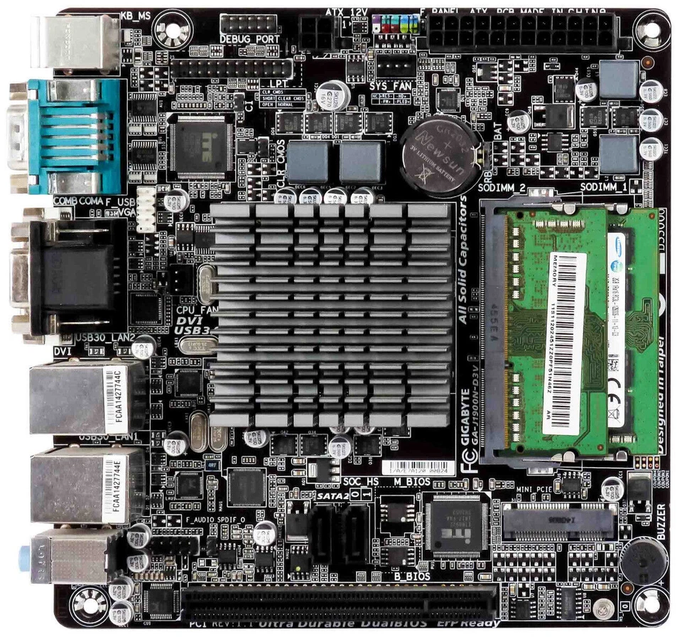 GIGABYTE GA-J1900N-D3V Intel Celeron J1900 DDR3 Mini-ITX Mainboard