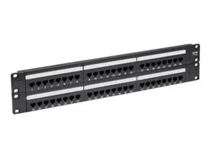 Panel de conexión Tripp Lite N252-048 48 puertos Cat6 2U 110 punchdown RJ45 TAA - Imagen 1 de 15