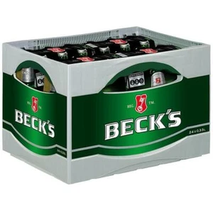 Beck's Bier Vol. 4,9 % 0,33L Flasche, 24er Pack (4x6/0,33 L) Mehrweg-Pfand - Bild 1 von 4