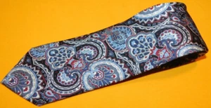 MEN'S CHAPS BLUE/RED/WHITE PAISLEY TIE - TIES - NECK TIES - DESIGNER TIES. - Picture 1 of 3