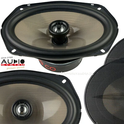 Audio System Carbon 609 CO 6x9" Koax Lautsprecher Set Boxen oval 300 Watt - Bild 1 von 4