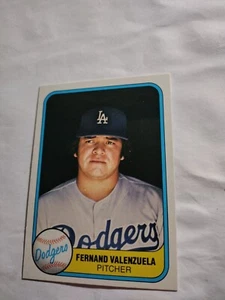 1981 fleer fernando valenzuela 140 8 Available - Picture 1 of 2