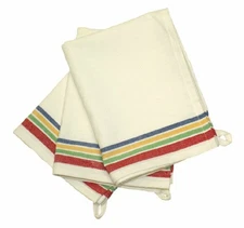 Aunt Martha's 18-Inch by 28-Inch Package of 3 Vintage Dish Towels Multi Strip...