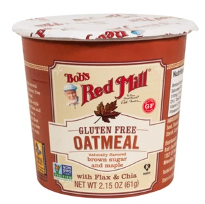 Lot of 8: Bob's Red Mill Gluten Free  Brown Sugar Maple Oatmeal Cup, 2.15oz Ea - Picture 1 of 6