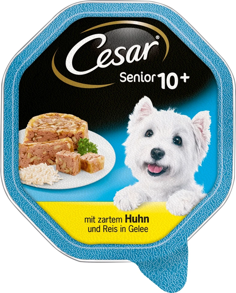 Cesar Nassfutter Senior für Hunde ab 10 Jahren in Gelee 150g - Bild 1 von 1
