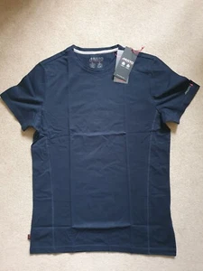 Camiseta manga corta MUSTO Evolution Sunblock 2,0 pulgadas azul marino para hombre talla S ¡NUEVA CON ETIQUETAS! - Imagen 1 de 15