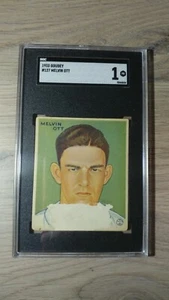 1933 Goudey #127 Melvin Mel Ott SGC 1 New York Giants Hall of Fame - Picture 1 of 2