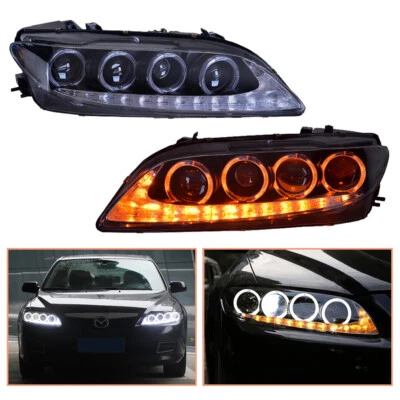 Para Mazda 6 Atenza 2003-2008 Faros Proyector HID LED DRL Reemplazar OEM Halógeno Foto 1 de 4