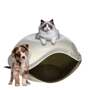 Katzen Höhle Haus Hunde Hütte outdoor Wetterfest Korb für drinnen Wurfkiste - Bild 1 von 7