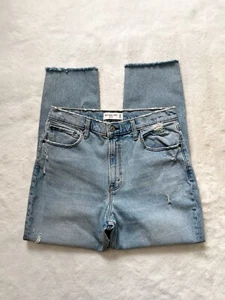 Abercrombie & Fitch The Mom High Rise Jeans Blau Medium Wash Gr. 31 NEU - Bild 1 von 6