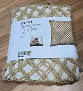 New ! IKEA TOFTO Cushion Cover In/outdoor Beige 20x20" 805.157.69 - Picture 1 of 2