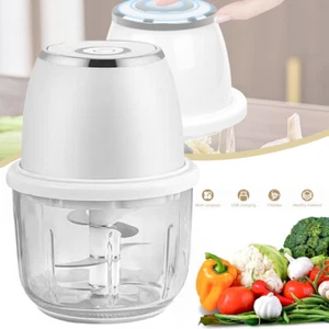 Electric Chopper Mini Food Processor Blender Meat Vegetable Crusher Mixer 350ml - Picture 1 of 7