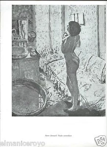PIERRE BONNARD NUDO CONTRO LUCE CM 23 X 31 CLIPPING CARTACEO RIVISTA + BONARDI - Bild 1 von 1