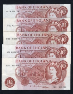 5XBank Of England 10 Shilings Fine/s1 - Imagen 1 de 5