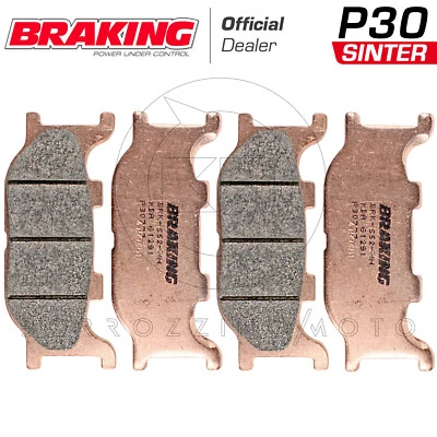 KIT 4 PASTIGLIE FRENO ANTERIORE BRAKING SINTER YAMAHA FZ6 FAZER 600 2004-2008 — 第 1/4 张图片