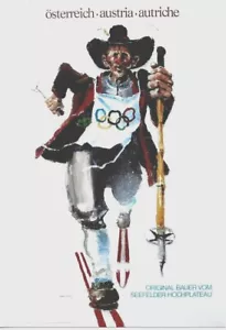 Original vintage poster OLYMPIC WINTER GAMES AUSTRIA c.1976 - Picture 1 of 1