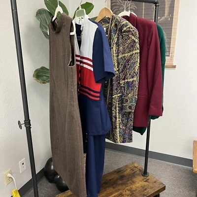 Lote de 5 piezas de ropa retro vintage mixtas hechas en EE. UU. Foto 1 de 4