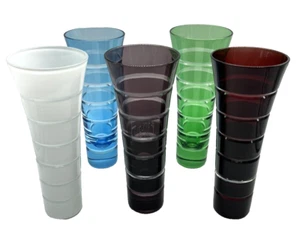 5 vasos de flauta de champán Philippe Deshoulieres anillados Haussmann Francia - Imagen 1 de 13