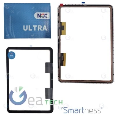 TOUCH SCREEN APPLE IPAD 10 / 11 A2696 A2757 A2777 A3354 355 NCC ULTRA VETRO NERO - Imagen 1 de 3