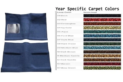 Ford Mustang 1964 cupé piso completo moldeado en alfombra de bucle ACC Foto 1 de 4