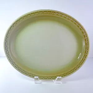 Vajilla ovalada de restaurante Syracuse Econo-Rim canela de 11,5" marrón vintage - Imagen 1 de 6