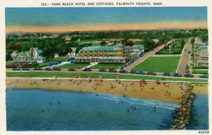 Park Beach Hotel and Cottages, Falmouth Heights, Massachusetts -- POSTAL - Imagen 1 de 2