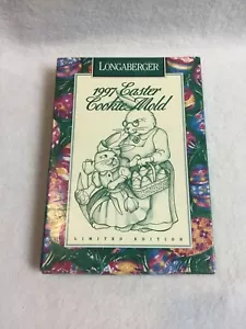 Cerámica vintage Longaberger (1997) - molde de galletas de Pascua - en embalaje original - Imagen 1 de 5