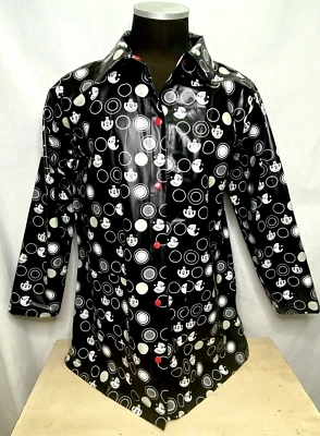 Disney Chaqueta de Lluvia Impermeable Negro XL Mickey Mouse Estampado de Lunares Foto 1 de 4