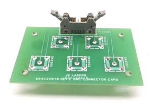 JK LASERS 700 E84C2281B REV 2 BNC Steckerkarte, 5 Stecker - Bild 1 von 4