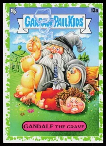 2022 Topps Garbage Pail Kids: Book Worms Gandalf The Grave #13a Booger Green - Imagen 1 de 2