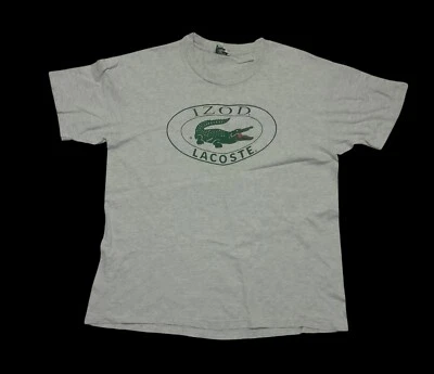 Camisa De Colección Izod Lacoste Grande Caimán Hombres Adultos Hecha en EE. UU. Años 80/90 Foto 1 de 4