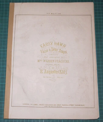 Early Dawn Waltzes - R. (Robert) Augustus Klitz - J. H. Jewell - 3rd Edition - Image 1 of 4