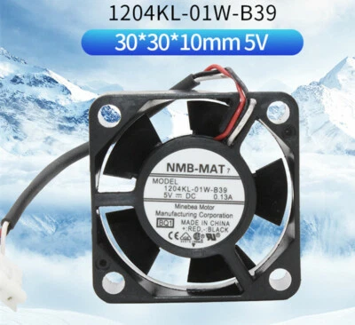 NMB 1204KL-01W-B39 3010 5V 0.13A 3cm High Air Volume Cooling Fan 3-wire - Image 1 of 4
