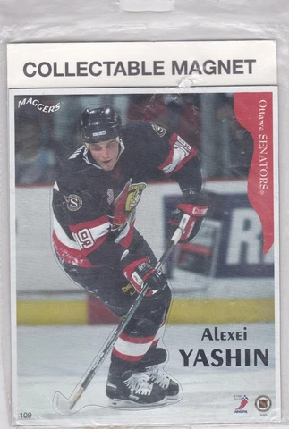Maggers 1996 Collectable Magnet Alexei Yashin Ottawa Senators Cover