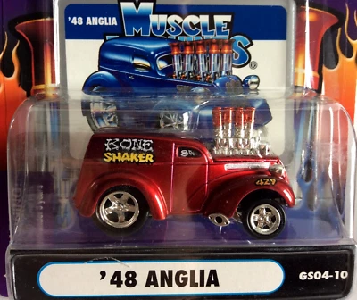 MUSCLE MACHINES BONE SHAKER 48 ANGLIA   1/64 1948 -- RED   - Image 1 of 3