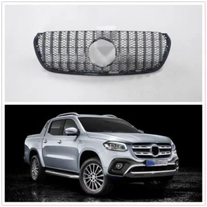 Front Bumper Grille Upper Grill For Mercedes Benz X-Class 2018-2020 Silver CO - Bild 1 von 2