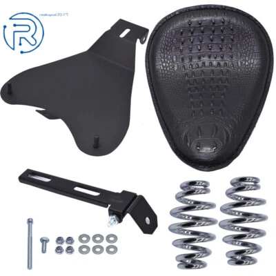 Muelle de asiento negro Bobber Solo para Yamaha V Star 1300 1100 950 650 250 Foto 1 de 4