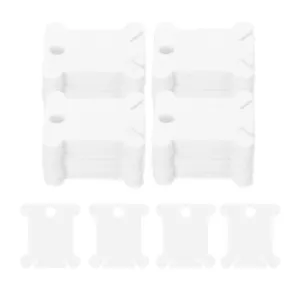 240pcs Plastic Embroidery Floss Bobbin, Cross-Stitch Thread Organizer, White - Picture 1 of 7