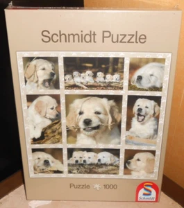 puzzle carré 1000 pièces CHIOTS (chien, labrador, golden retriever),sous blister - Photo 1/1