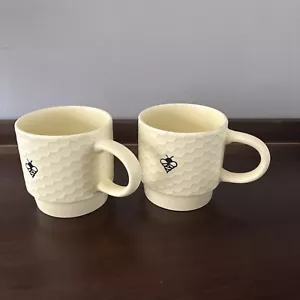 MRKT~Bee Mugs Mug, 12oz~Ceramic Mug~SET OF TWO - Picture 1 of 6